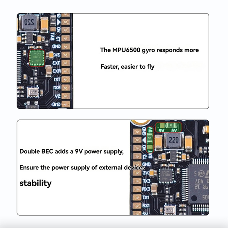 F405 Flight Controller - 80A+F405/F722 STACK voor 13 inch FPV