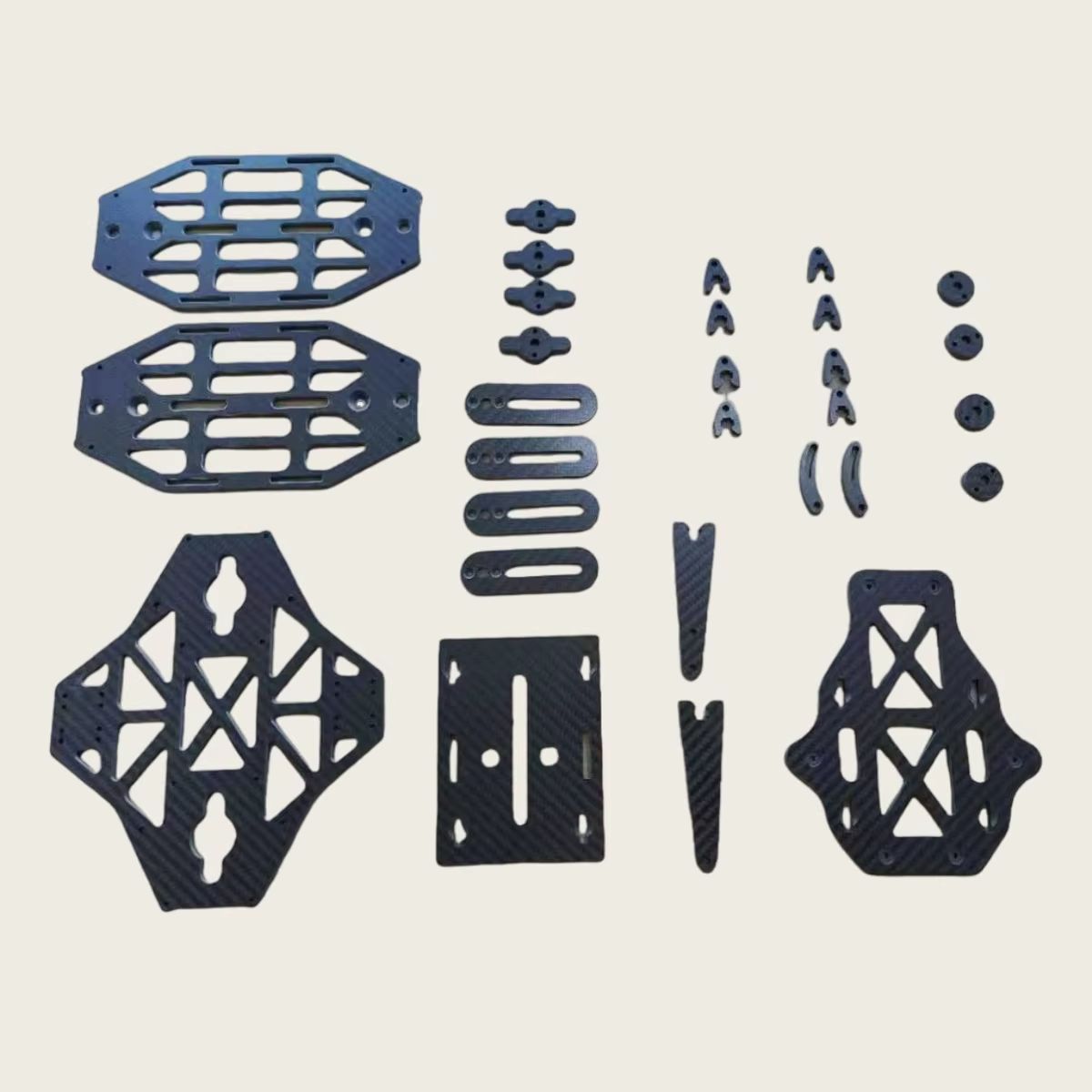 Carbon Fiber Drone Frame - Koolstofvezel plaat, paneel, bordbewerking, CNC-bewerking, graveren,