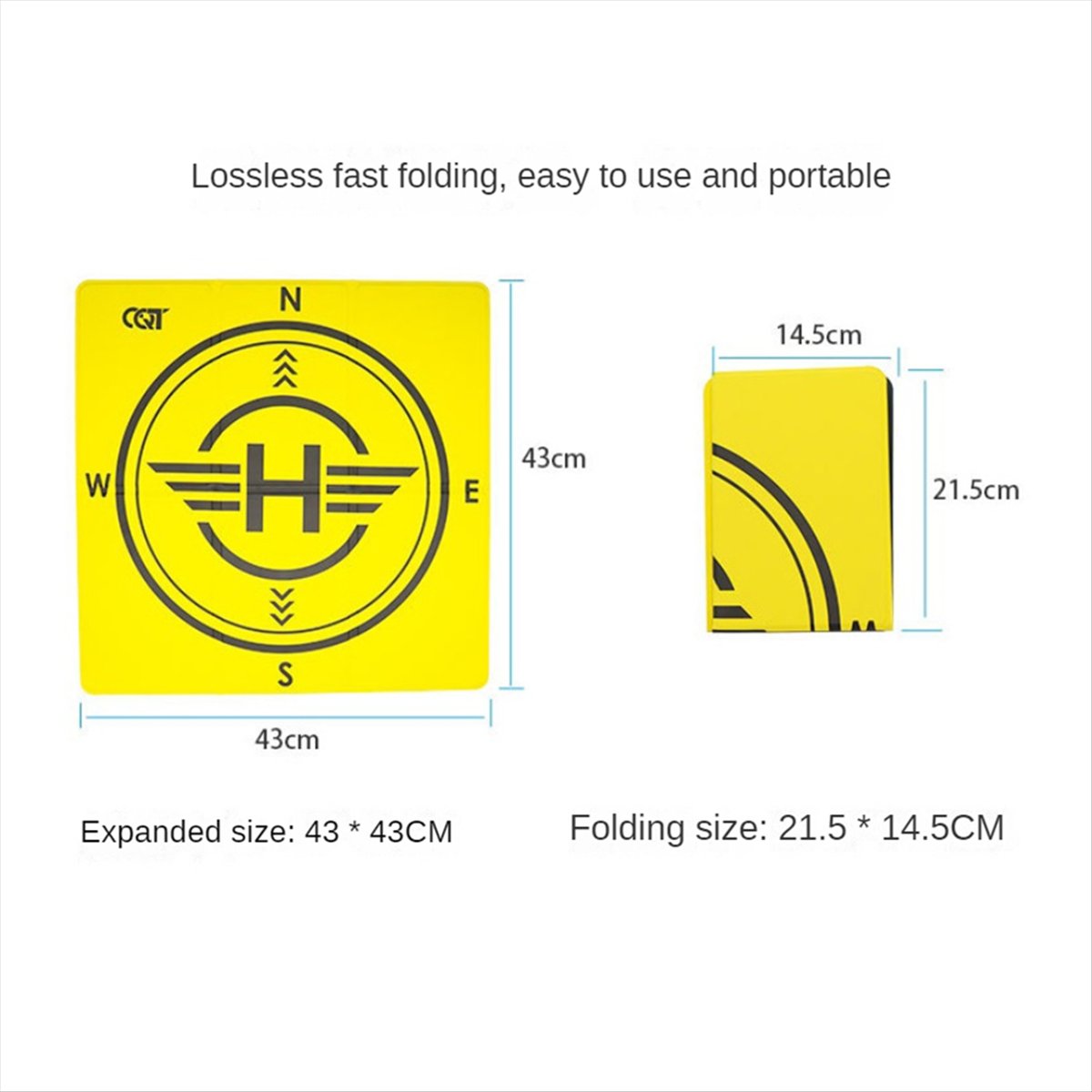 Drone Landing Pad - DTC5 CQT Drone Landing Pad Opvouwbare