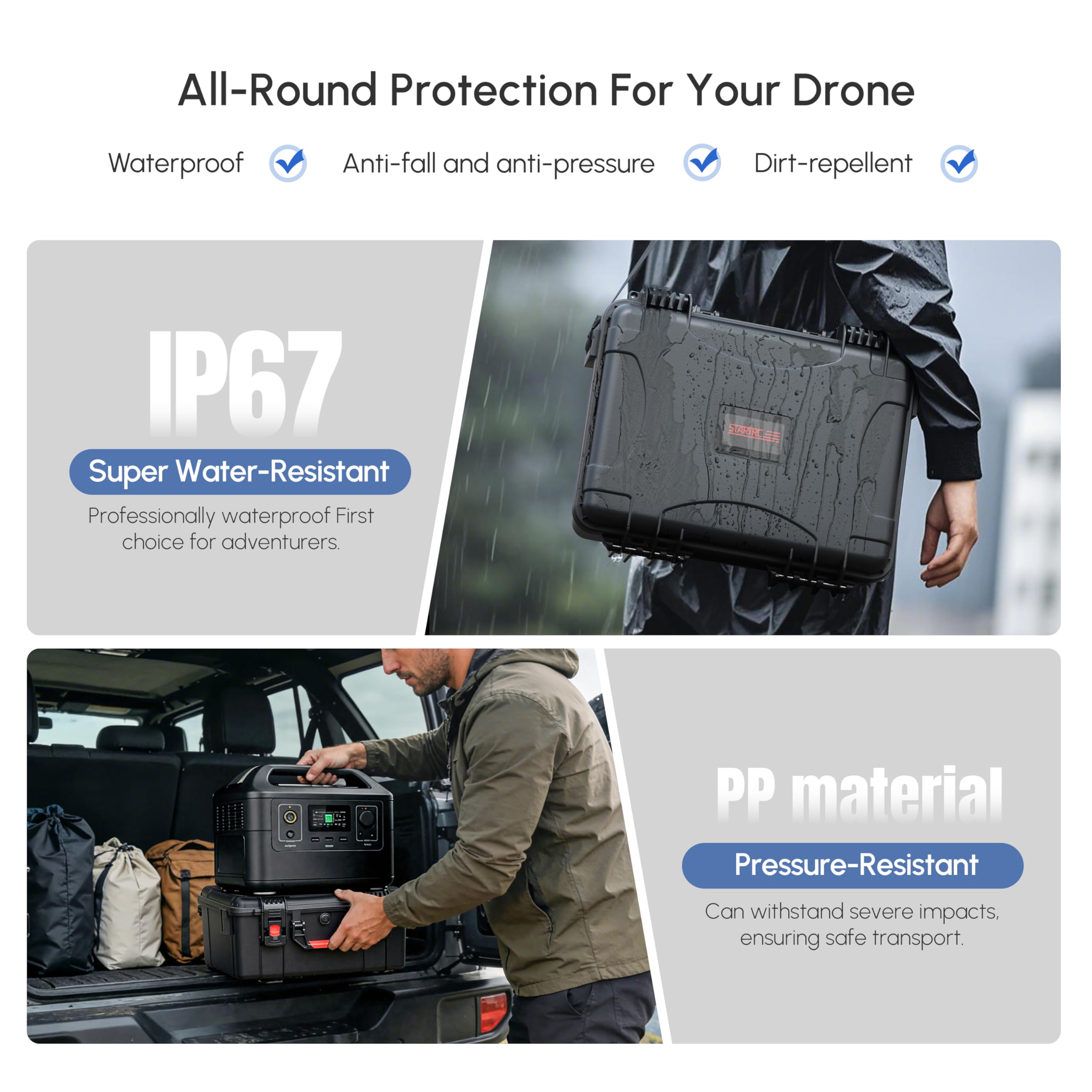 Waterdichte harde koffer voor  - Drone Goggles Dji recensie en prijs