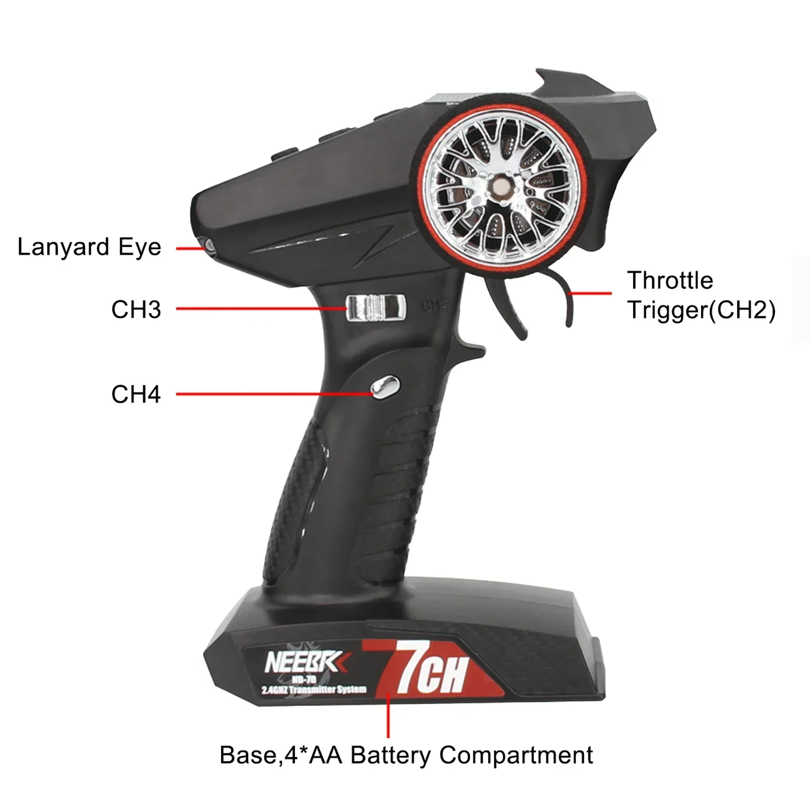 NEEBRC 7CH 2,4 Ghz radiosystee - Radio Transmitter 2.4Ghz recensie en prijs