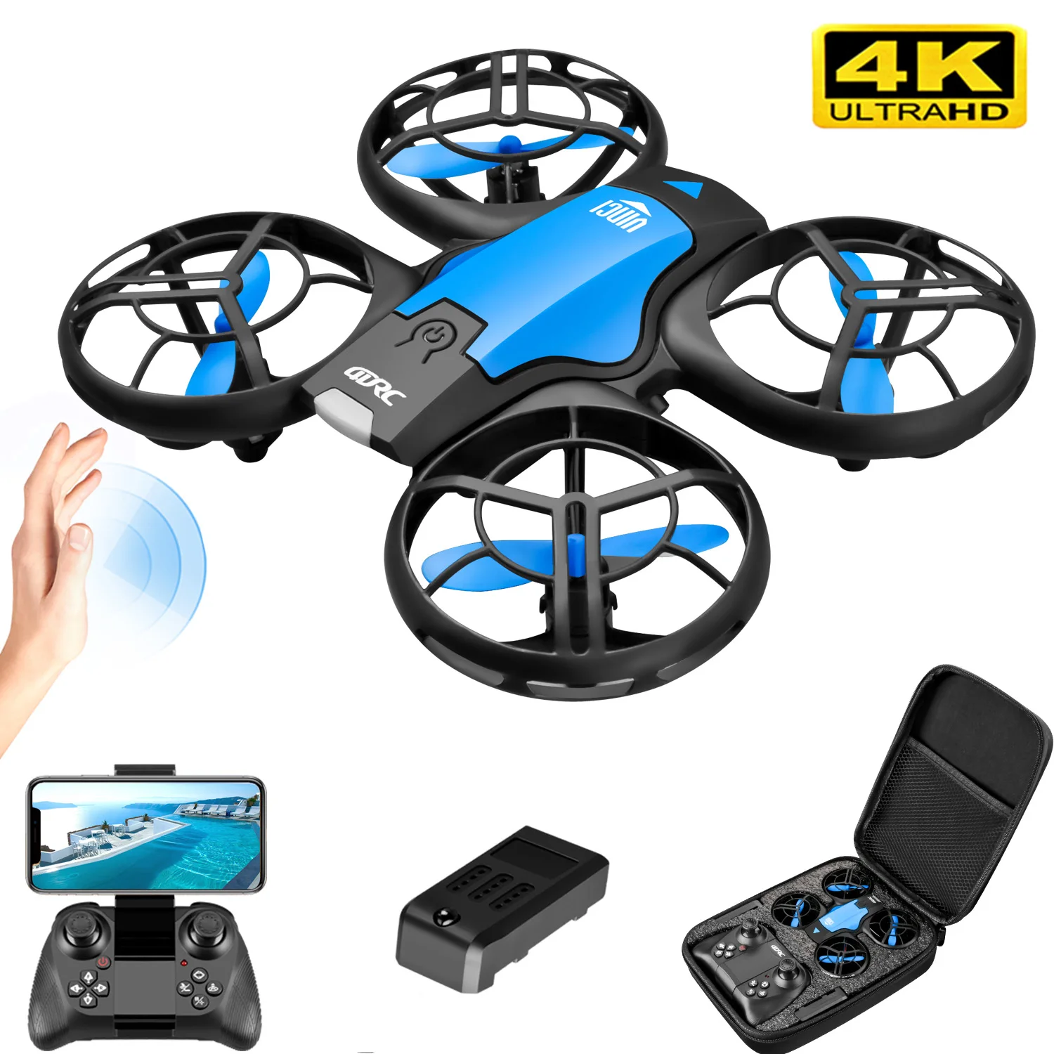 V8 Nieuwe Mini Drone 4K Profes - Brushed Drone Motor recensie en prijs