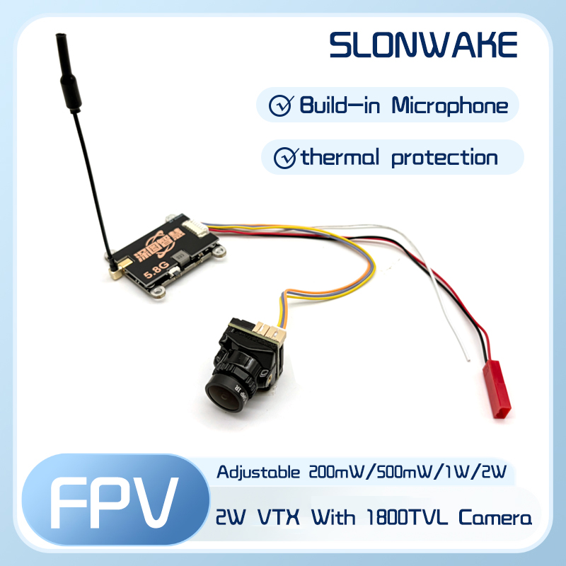 SLONWAKE 5.8G 56CH 2W zender V - Fpv Camera recensie en prijs