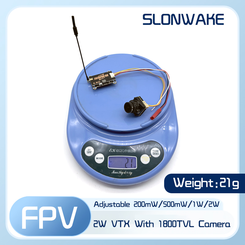 SLONWAKE 5.8G 56CH 2W zender V - Fpv Camera recensie en prijs