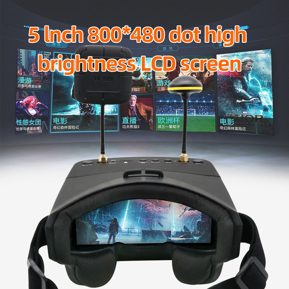 EV800D 5.8G 40CH 5 Inch 800*48 - Fpv Goggles recensie en prijs