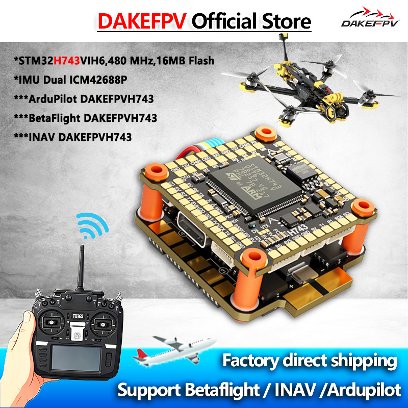 DAKEFPV H743 FC 6S 55A 8S 70A  - Betaflight Fc recensie en prijs