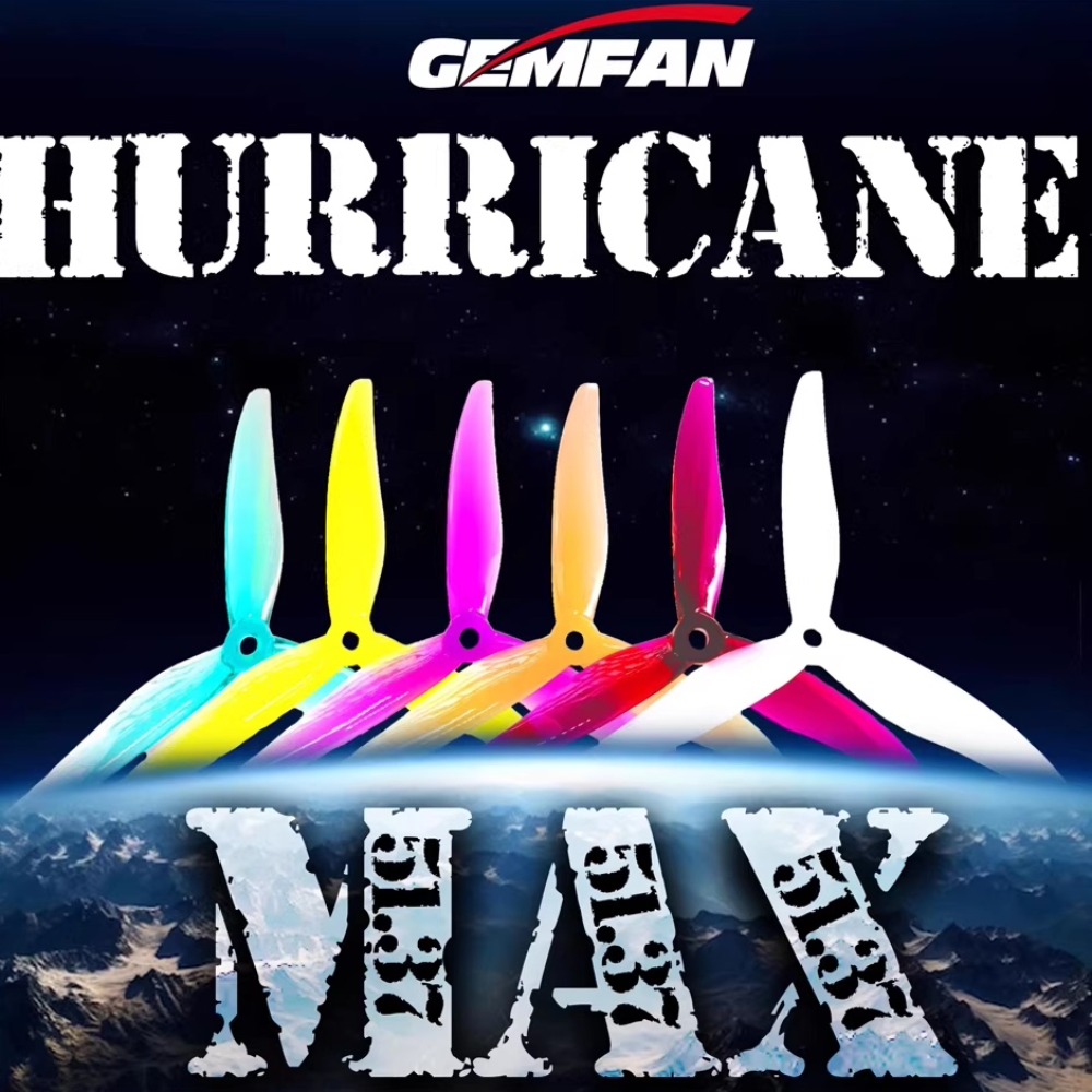 2Pairs Gemfan Hurricane 51377  - 5 Inch Propeller recensie en prijs