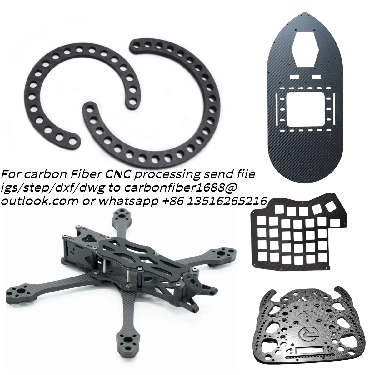 Koolstofvezel plaatbewerking,  - Carbon Fiber Drone Frame recensie en prijs