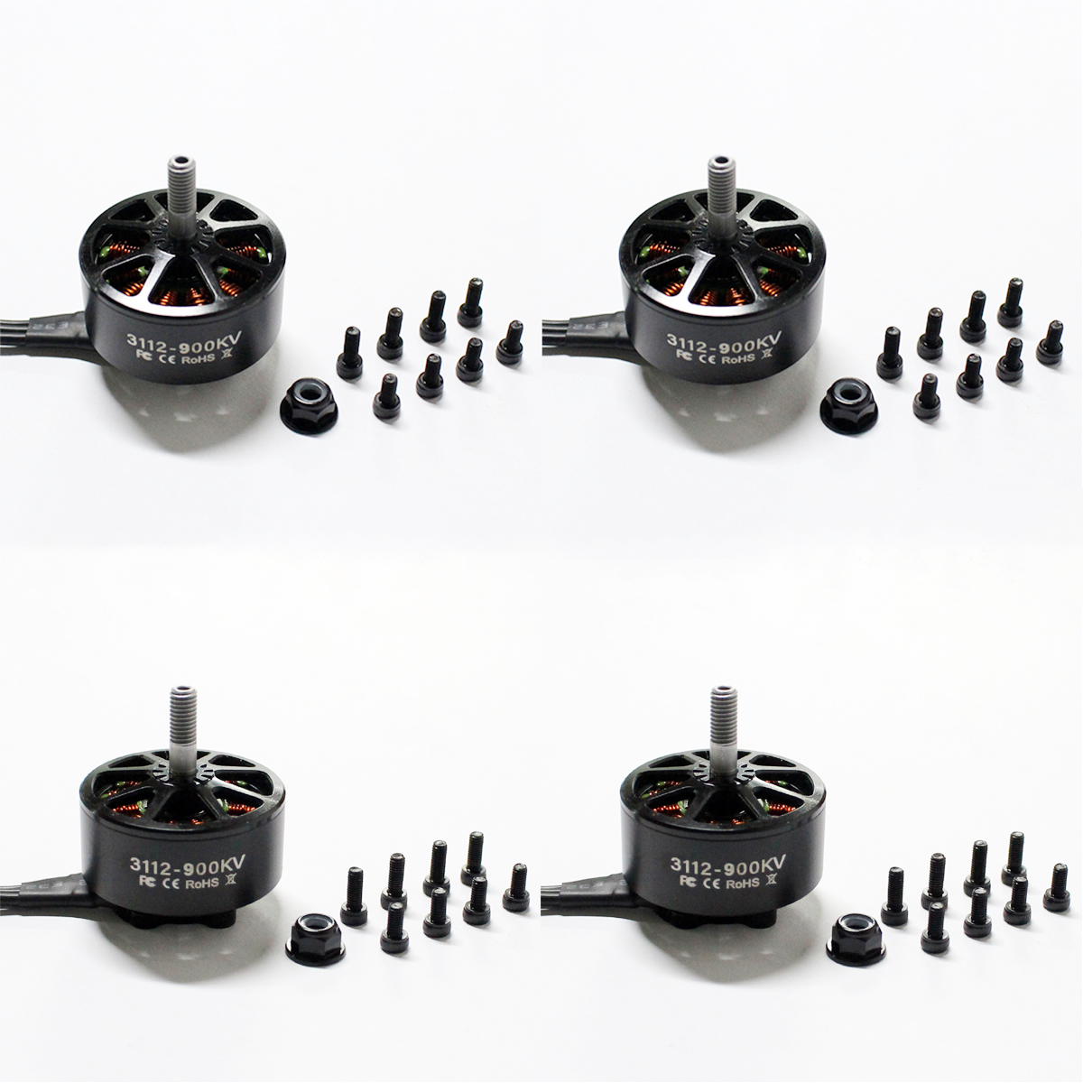 1/4PCS 3112 900KV borstelloze  - Brushed Drone Motor recensie en prijs