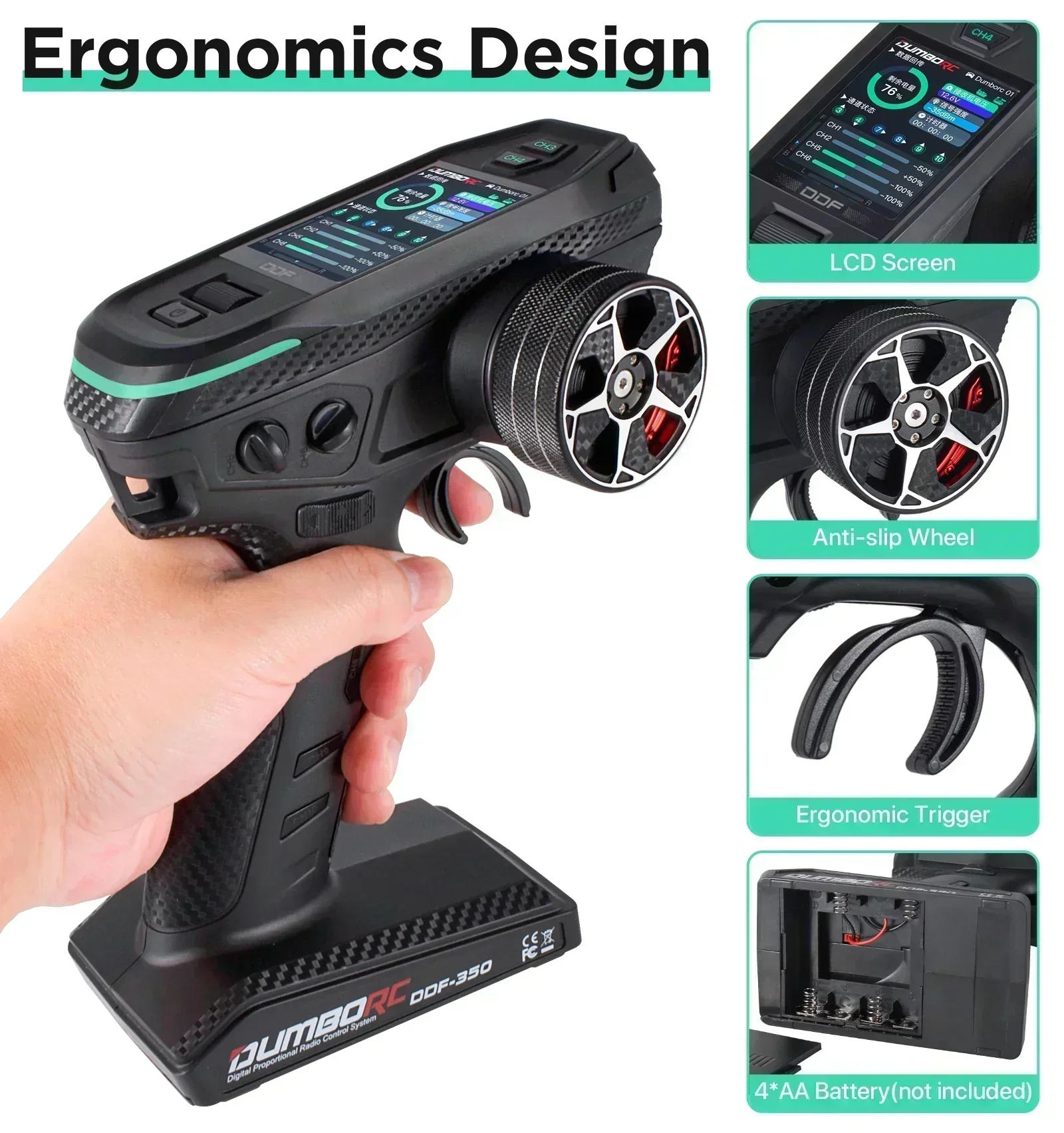 DUMBORC 10CH DDF-350 RC Afstan - Radio Transmitter 2.4Ghz recensie en prijs