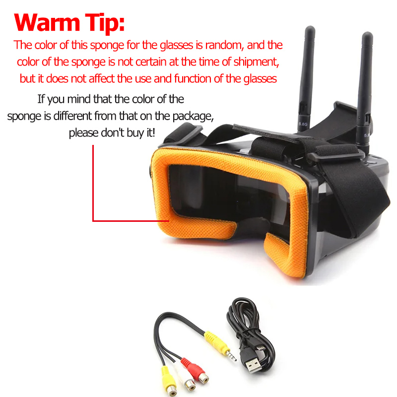 VR009 FPV-videobril 3 inch 480 - Fpv Goggles recensie en prijs