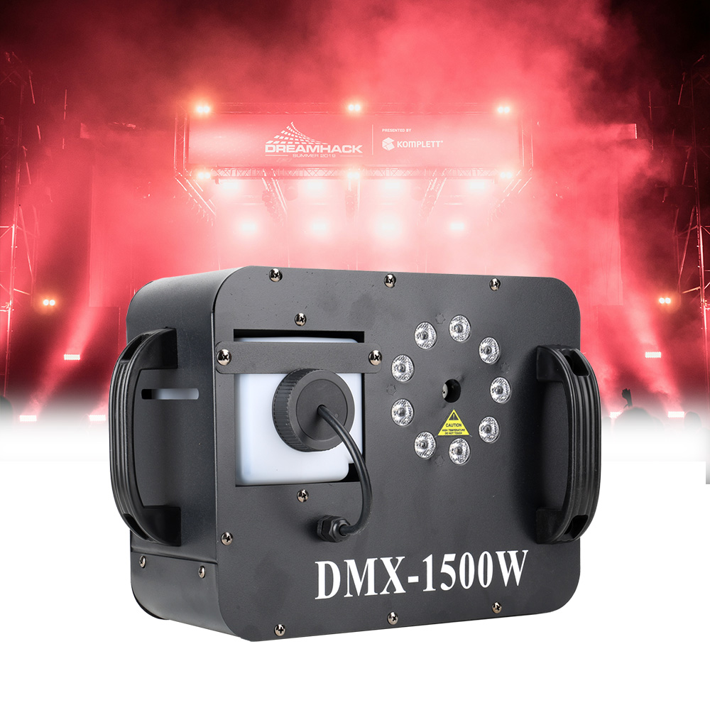 1500W Fog Rookmachine RGB 9X3W - Smoke Stopper recensie en prijs